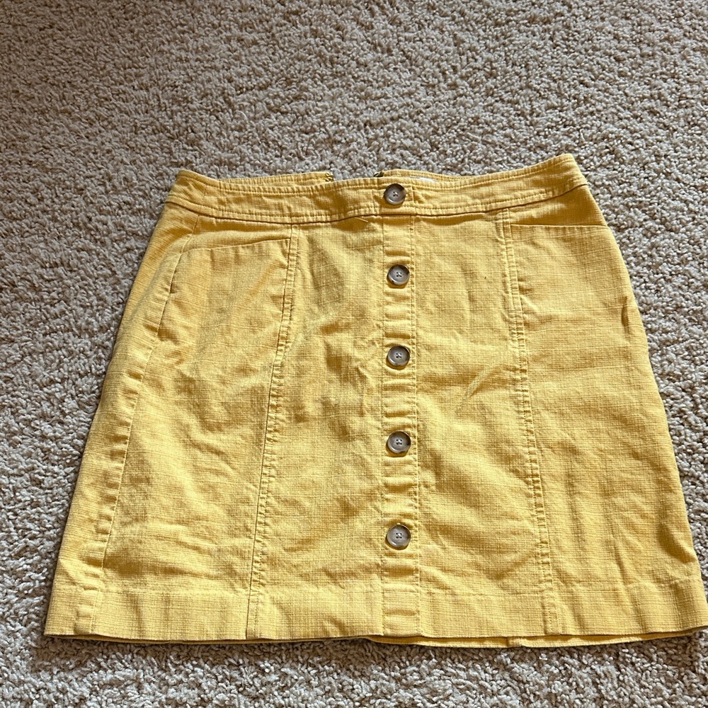 LOFT Sunny Yellow Mini Skirt